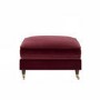 ONLY OPENED - Burgundy Velvet Footstool - Payton