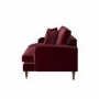 ONLY OPENED - Payton Claret Velvet 2 Seater Sofa