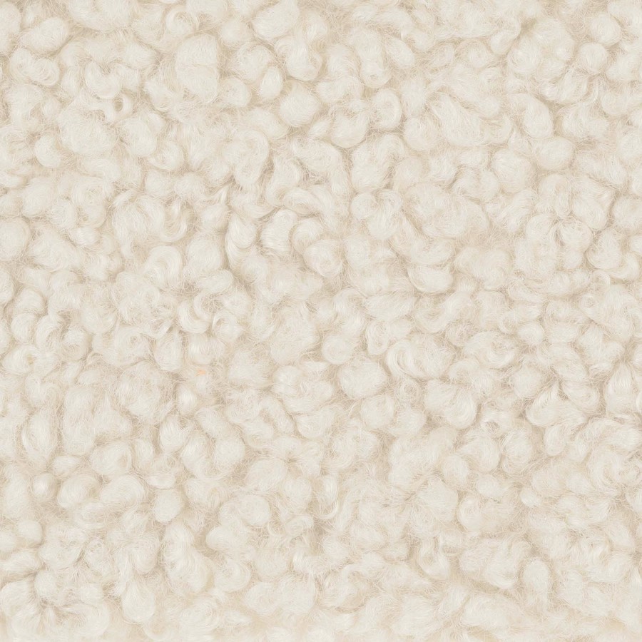 Cream Teddy Curved 3 Seater Sofa - Sierra