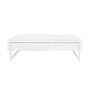 Large White Gloss Coffee Table with Drawer - Tiffany