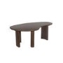 ONLY OPENED - Large Curved Walnut Coffee Table with 3 Legs - Ivan