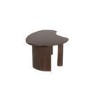 ONLY OPENED - Large Curved Walnut Coffee Table with 3 Legs - Ivan