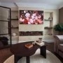 ONLY OPENED - Large Curved Walnut Coffee Table with 3 Legs - Ivan