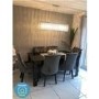 GRADE A2 - Black High Gloss Dining Table Extendable 6 Seater - Vivienne