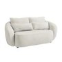 Cream Boucle Curved 2 Seater Sofa - Vera