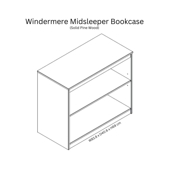 ONLY OPENED - Windermere Midsleeper Bookcase