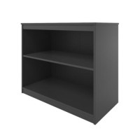 GRADE A1 - Windermere Solid Pine Wood Bookcase - Grey