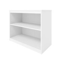 GRADE A1 - Windermere Solid Pine Wood Bookcase - White GRADE A1 - Windermere Solid Pine Wood Bookcase - White