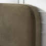 ONLY OPENED - Khaki Velvet Double Ottoman Bed Frame - Zara