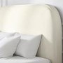 ONLY OPENED - Cream Fabric Small Double Ottoman Bed - Zara