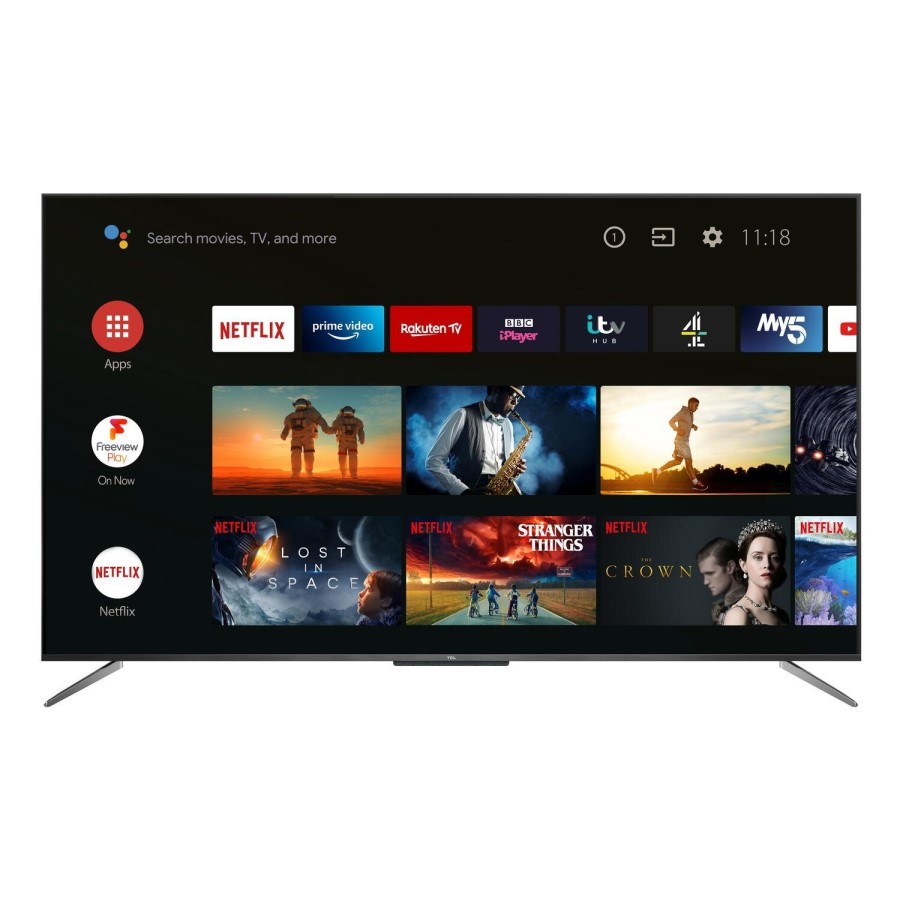 Refurbished TCL 65" 4K Ultra HD with HDR10+ QLED Freeview Play Smart TV without Stand