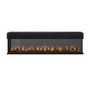 ALMOST PERFECT - Black 70inch Inset Electric Media Wall Fireplace - AmberGlo