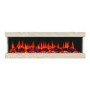 ALMOST PERFECT - Wood Effect Inset Electric Fireplace with LED Lights 51 Inch - Amberglo