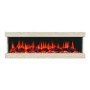 ALMOST PERFECT - Wood Effect Inset Electric Fireplace with LED Lights 51 Inch - Amberglo