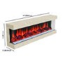 ALMOST PERFECT - Wood Effect Inset Electric Fireplace with LED Lights 51 Inch - Amberglo