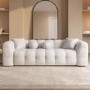 ALMOST PERFECT - Cream Boucle 3 Seater Bubble Sofa - Alessia