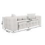 ALMOST PERFECT - Cream Boucle 3 Seater Bubble Sofa - Alessia