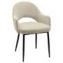 ALMOST PERFECT - colbie beige fabric dining chairs set of 2