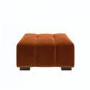 ALMOST PERFECT - Burnt Orange Velvet Footstool - Elod
