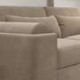 ALMOST PERFECT - Mink Velvet 3 Seater Sofa - Elvi