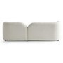 ALMOST PERFECT - Cream Boucle Curved 3 Seater Cloud Sofa - Elma