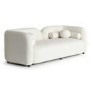 ALMOST PERFECT - Cream Boucle Curved 3 Seater Cloud Sofa - Elma