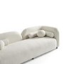 ALMOST PERFECT - Cream Boucle Curved 3 Seater Cloud Sofa - Elma