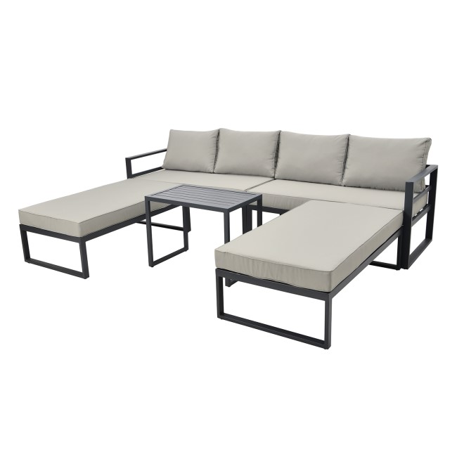 4 Seater Modular Stack Away Garden Sofa with Fully Waterproof Cover - Fortrose