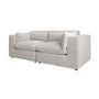 Beige Boucle 3 Seater Sofa - Hudson