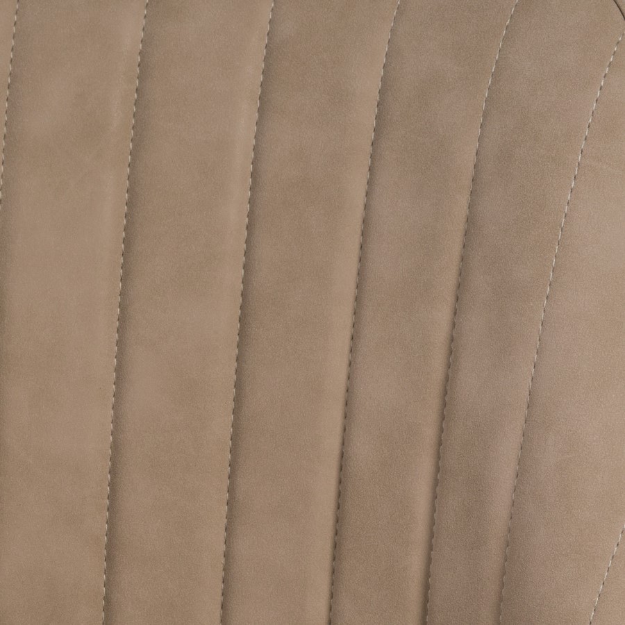 ONLY OPENED - Set of 2 Beige Faux Leather Swivel Dining Chairs - Logan