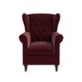 ALMOST PERFECT - Burgundy Velvet Wingback Armchair - Martha