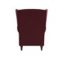 ALMOST PERFECT - Burgundy Velvet Wingback Armchair - Martha