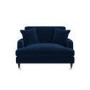 ALMOST PERFECT - Payton Dark Navy Velvet Loveseat