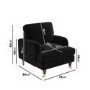 ALMOST PERFECT - Payton Armchair in Sunningdale jet