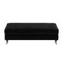 ALMOST PERFECT - Black Velvet Long Footstool - Payton