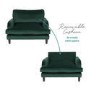 ALMOST PERFECT - Pet Sofa Bed in Green Velvet - Suitable for Dogs & Cats -Payton