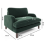 ALMOST PERFECT - Pet Sofa Bed in Green Velvet - Suitable for Dogs & Cats -Payton