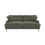 ALMOST PERFECT - Green Fabric 3 Seater Feather Filled Sofa - Payton Premium