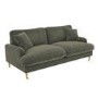 ALMOST PERFECT - Green Fabric 3 Seater Feather Filled Sofa - Payton Premium