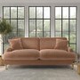 ALMOST PERFECT - Rose Fabric 3 Seater Feather Filled Sofa - Payton Premium