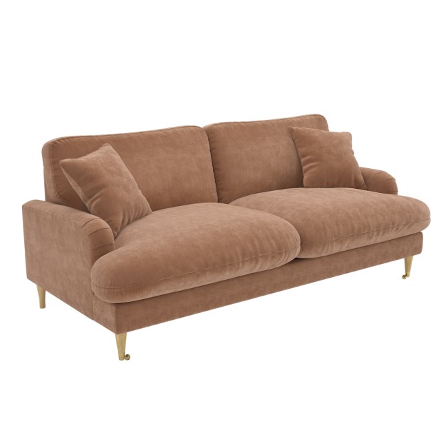 ALMOST PERFECT - Rose Fabric 3 Seater Feather Filled Sofa - Payton Premium