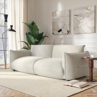 ALMOST PERFECT - Beige Chenille 3 Seater Cloud Sofa - Santo