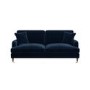 ALMOST PERFECT - Payton Dark Navy Velvet 3 Seater Sofa