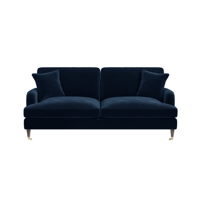 ALMOST PERFECT - Navy Velvet 3 Seater Sofa - Payton