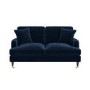 Navy Velvet 2 Seater Sofa - Payton