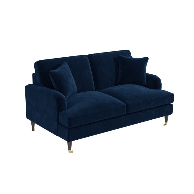 Navy Velvet 2 Seater Sofa - Payton