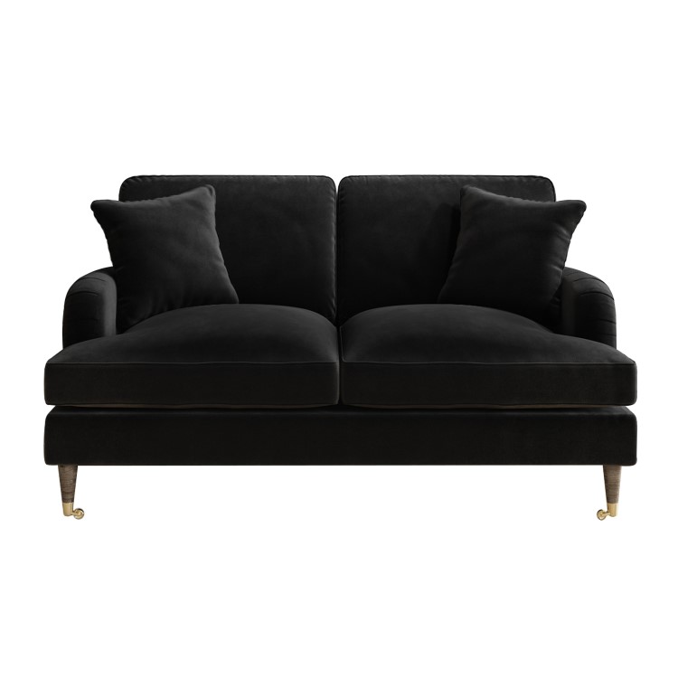 Black Velvet Sofa Set - Payton