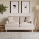 A2/SOF158 ALMOST PERFECT - Payton Beige Woven 2 Seater Sofa