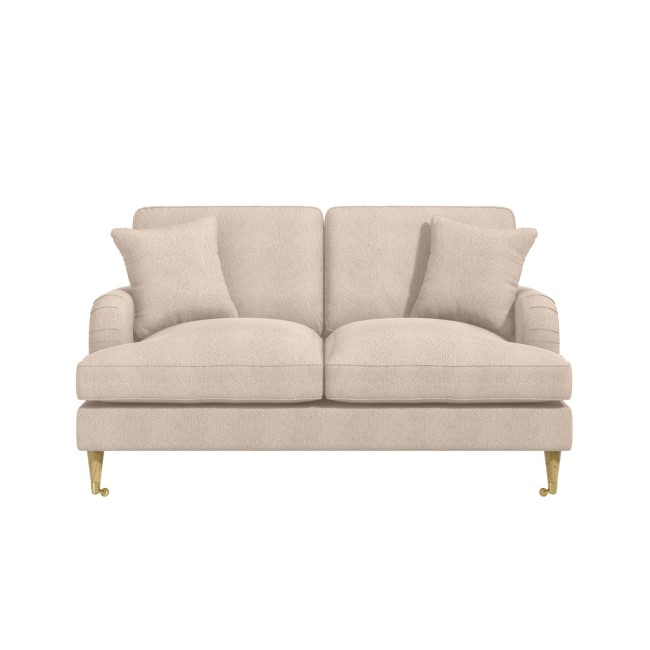 Beige Woven Fabric 2 Seater Sofa - Payton