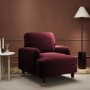 ALMOST PERFECT - Burgundy Velvet Armchair - Payton